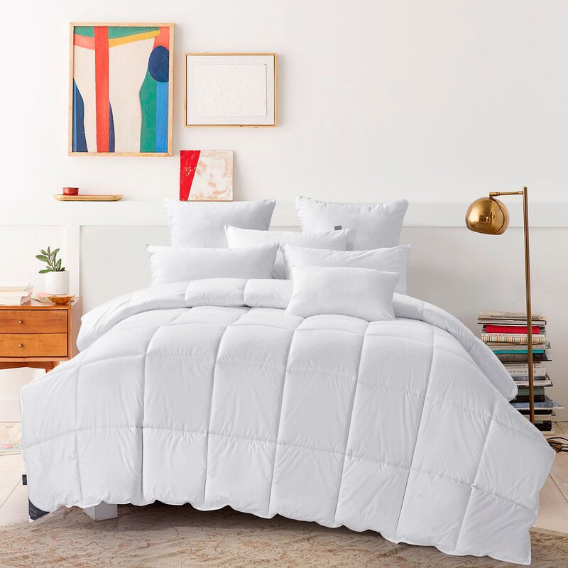 Lightweight Summer Down Comforter Reviews AllModern   Lightweight Summer Down Comforter 